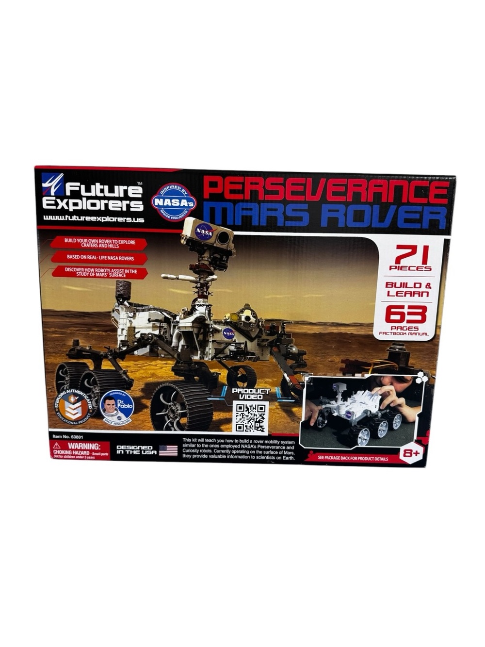 NASA Future Explorers Mars Rover STEM Build & Model Robotic Arm Kit